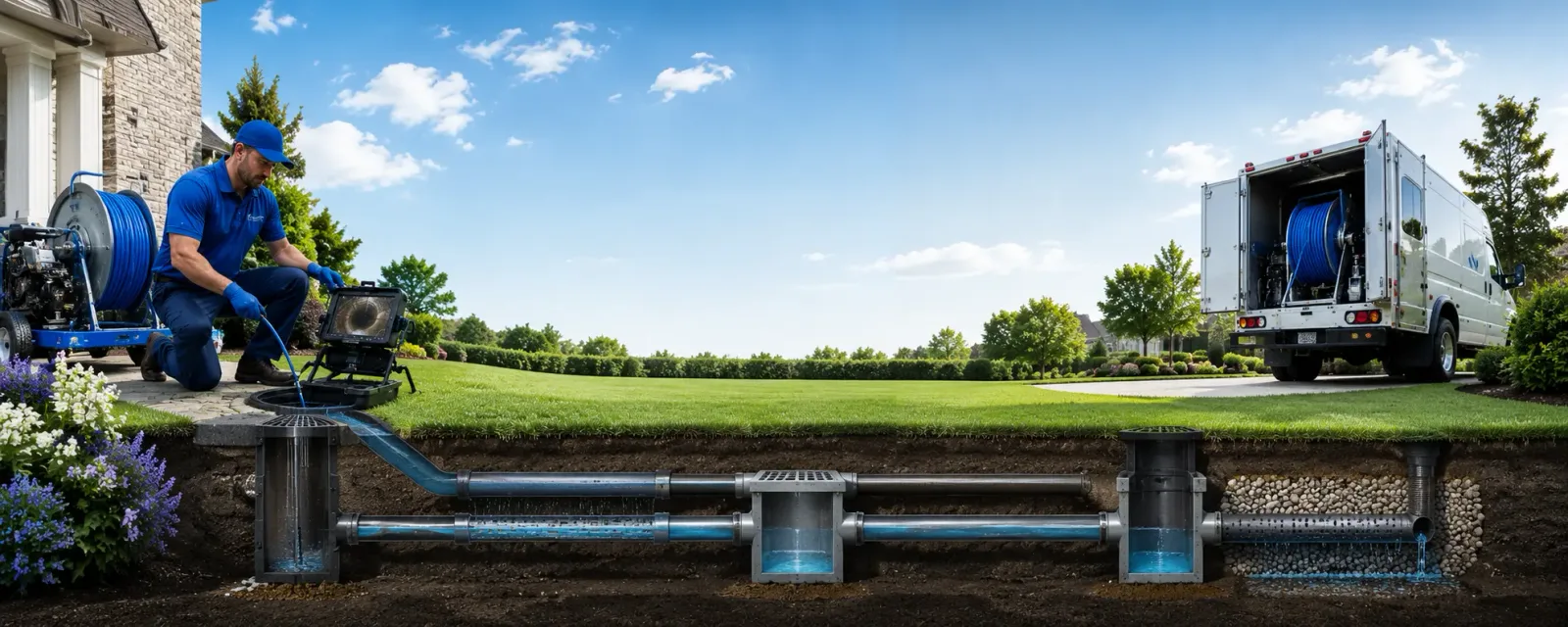 Outdoor drain cleaning information for Longton, KS